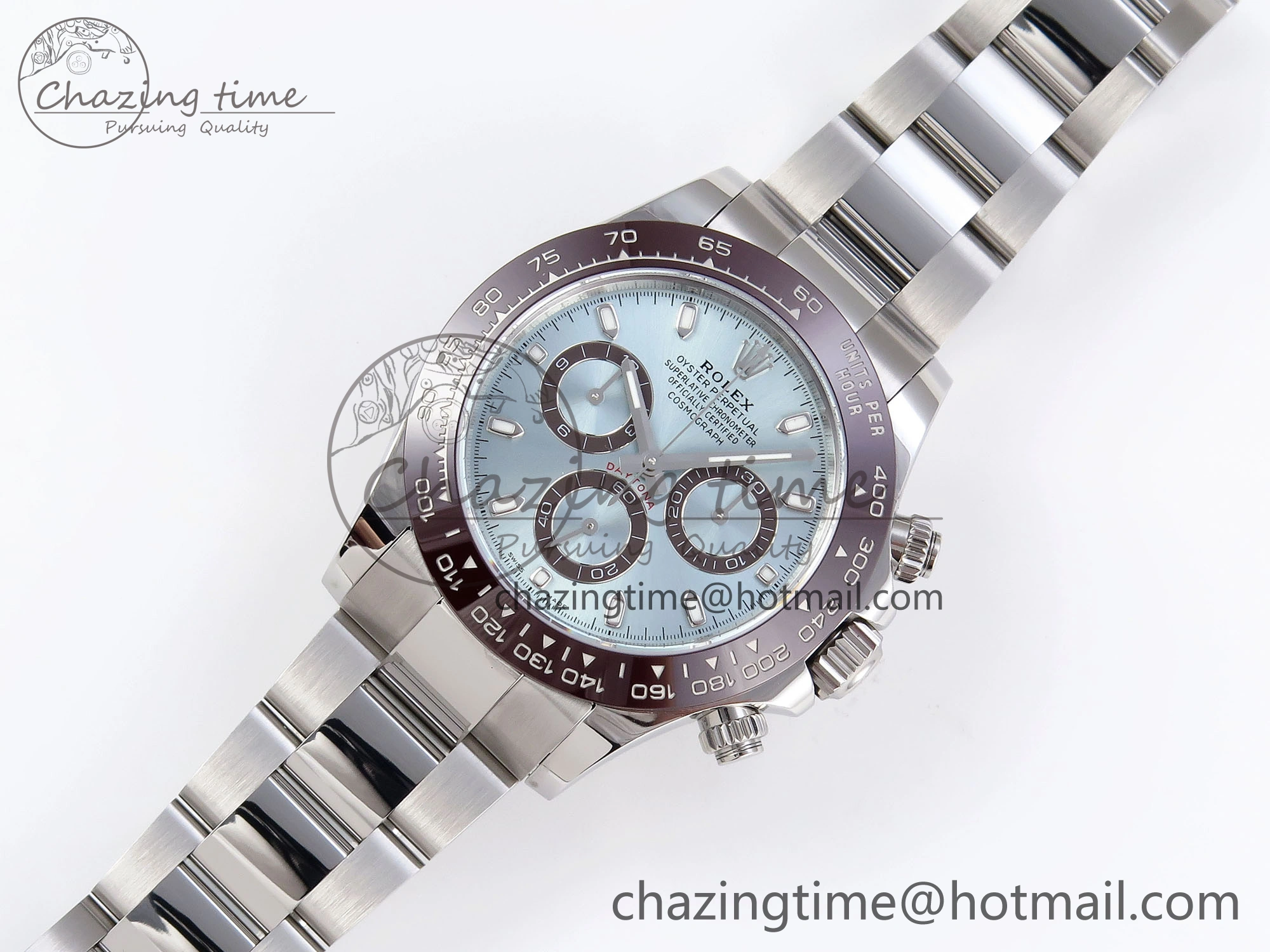 DAYTONA 116506 APSF 1:1 BEST EDITION ICE BLUE DIAL ON SS BRACELET SH4130