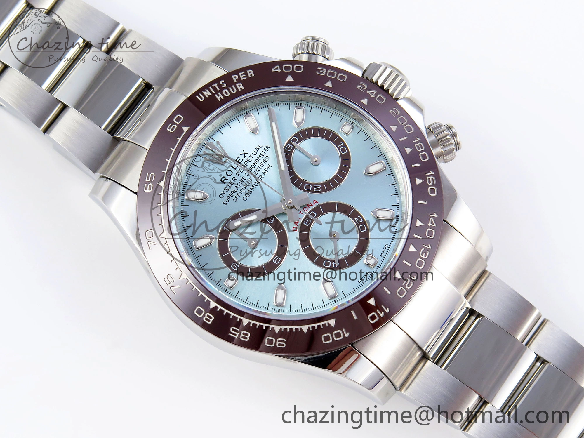 DAYTONA 116506 APSF 1:1 BEST EDITION ICE BLUE DIAL ON SS BRACELET SH4130