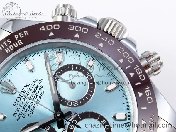DAYTONA 116506 QF 1:1 BEST EDITION ICE BLUE DIAL LUME MARKERS ON SS BRACELET SH4130 V3 (GAIN WEIGHT)