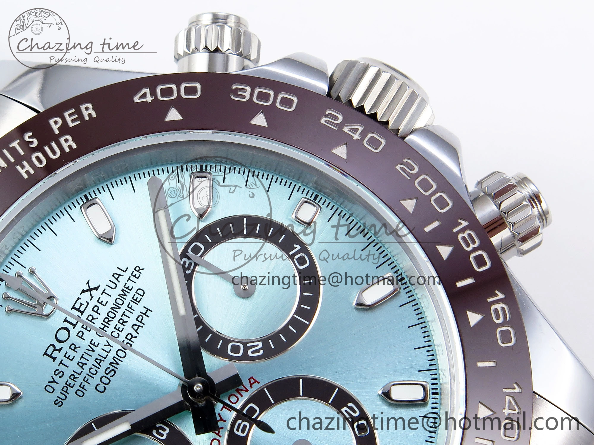 DAYTONA 116506 QF 1:1 BEST EDITION ICE BLUE DIAL LUME MARKERS ON SS BRACELET SH4130 V3 (GAIN WEIGHT)