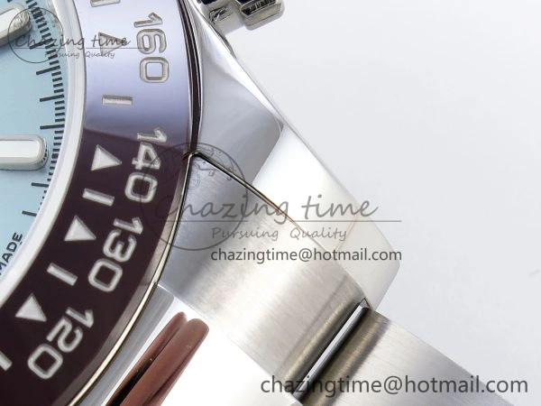 DAYTONA 116506 SS OMF BEST EDITION ICE BLUE DIAL ON SS BRACELET A7750 (SLIM MOVEMENT)