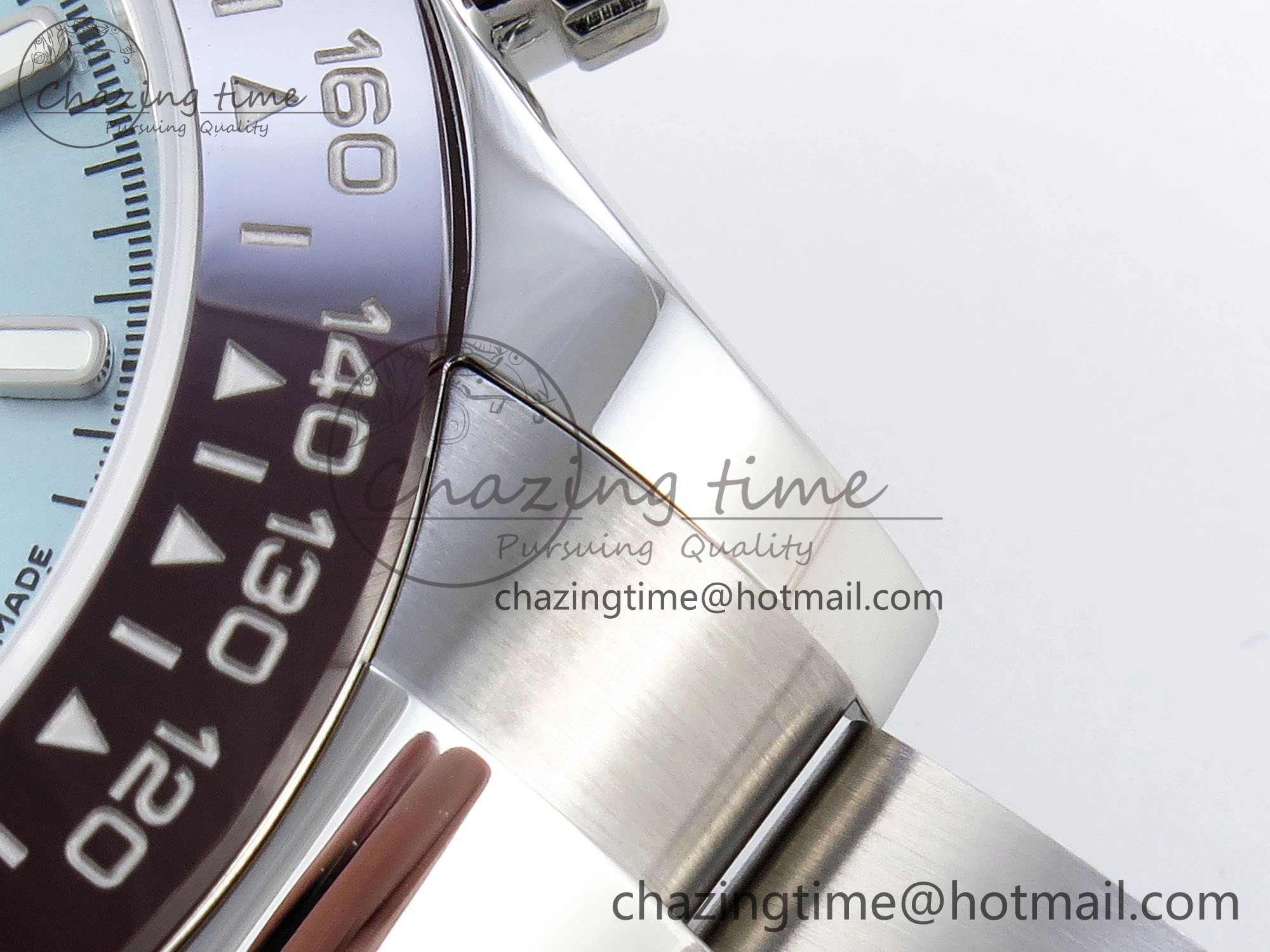 DAYTONA 116506 SS OMF BEST EDITION ICE BLUE DIAL ON SS BRACELET A7750 (SLIM MOVEMENT)