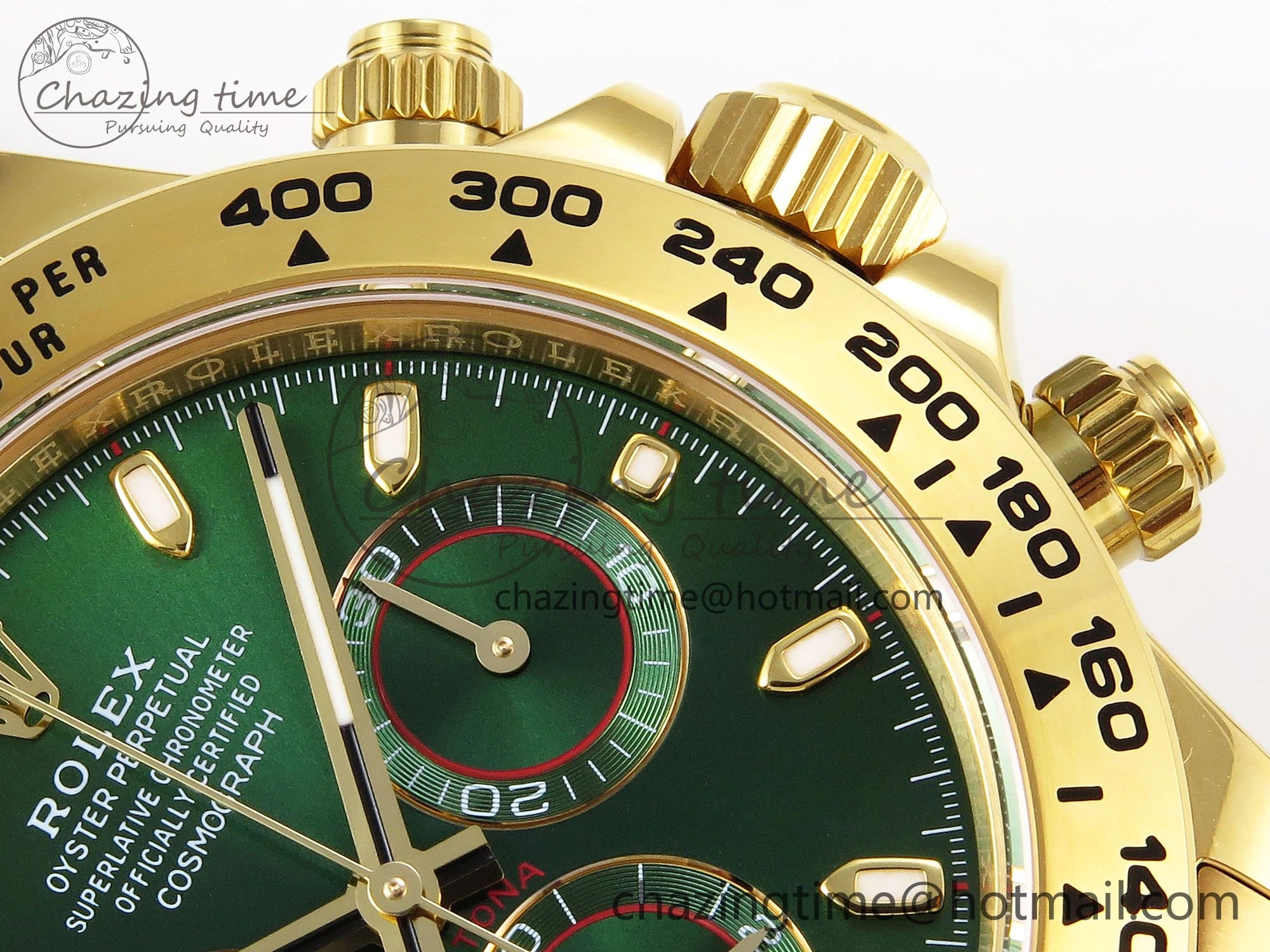 DAYTONA 116508 APSF 1:1 BEST EDITION GREEN DIAL ON YG BRACELET SH4130