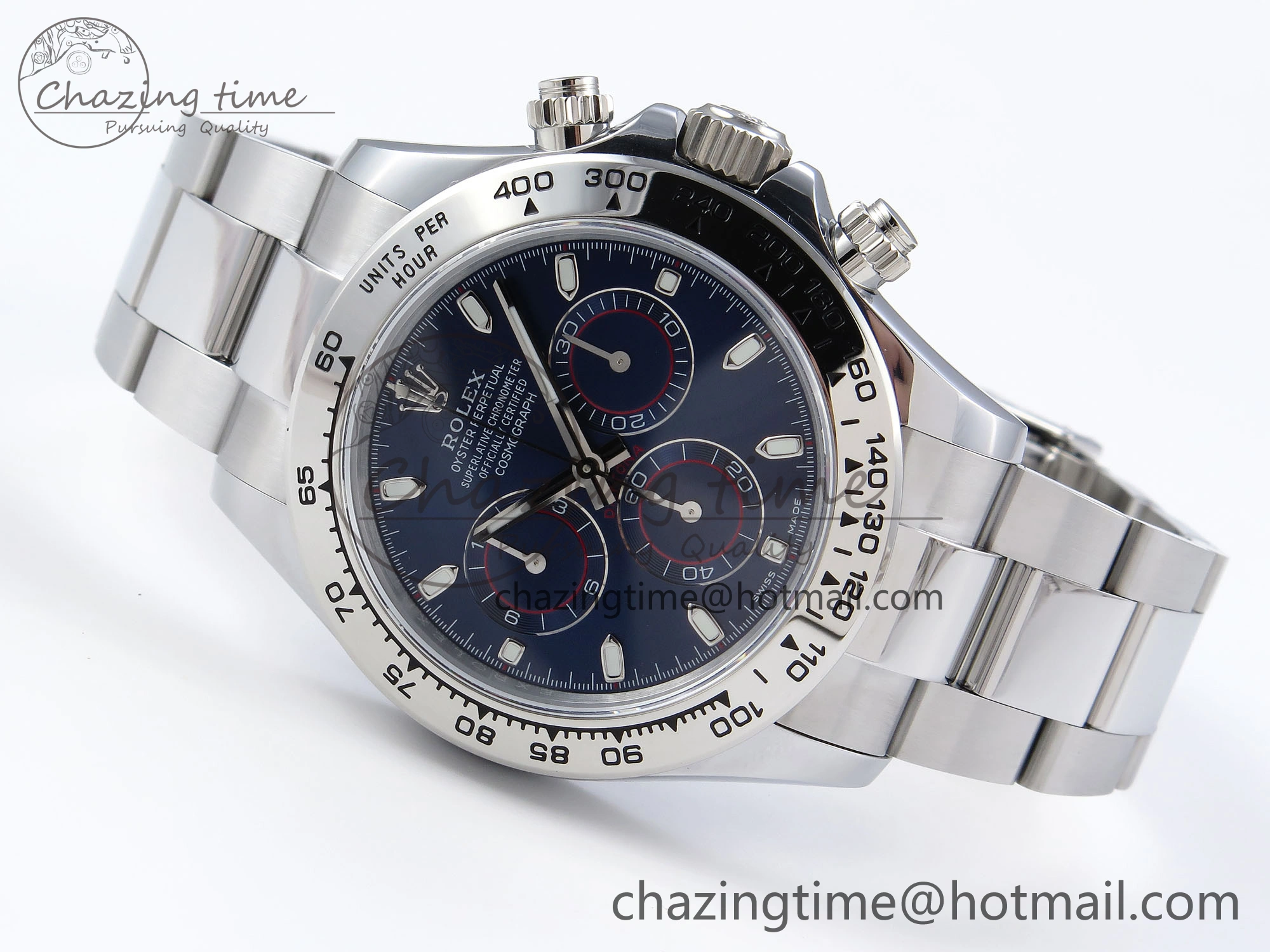 DAYTONA 116509 QF 1:1 BEST EDITION BLUE DIAL ON SS BRACELET SH4130 V3 (GAIN WEIGHT)