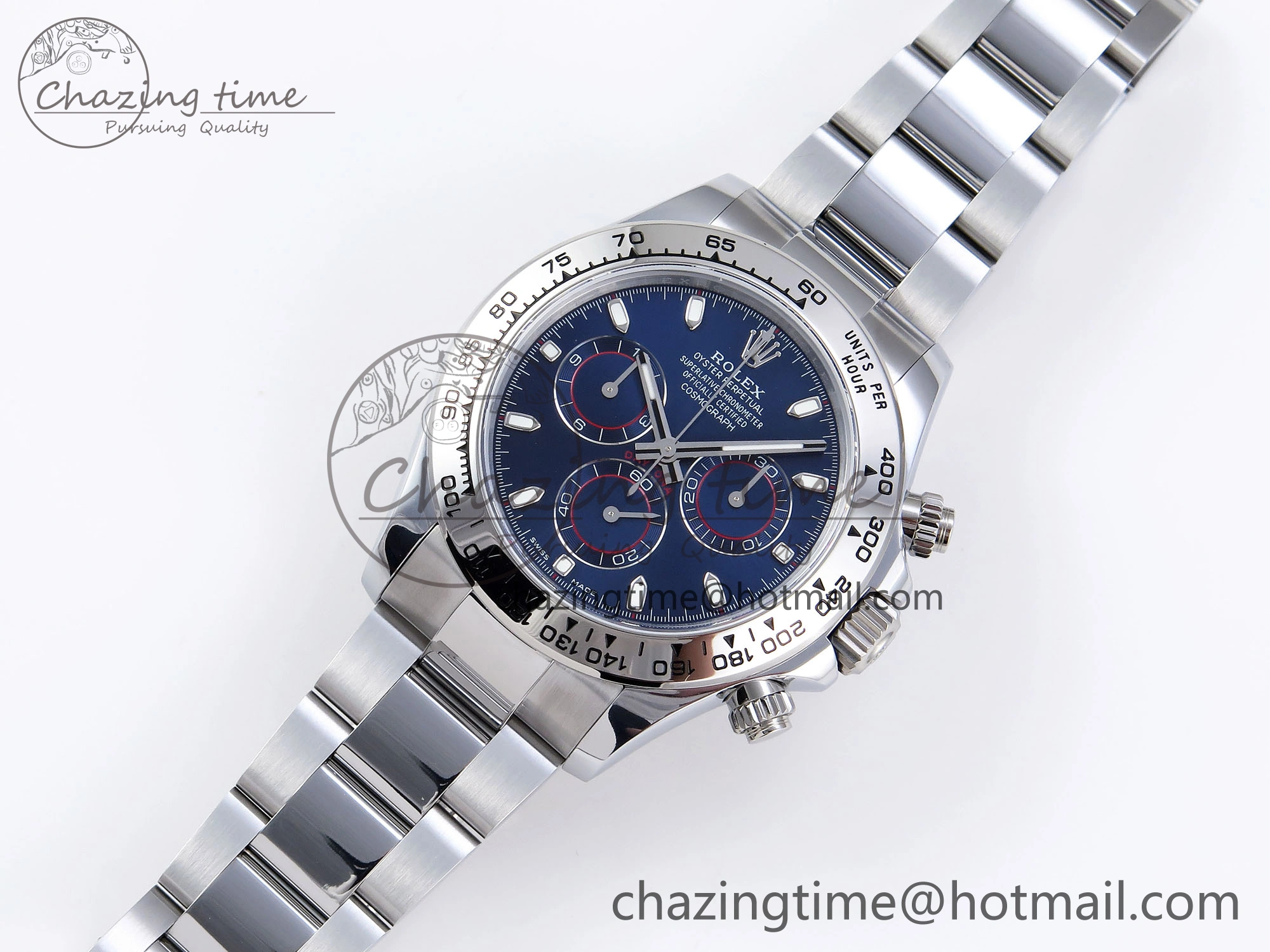 DAYTONA 116509 QF 1:1 BEST EDITION BLUE DIAL ON SS BRACELET SH4130 V3 (GAIN WEIGHT)