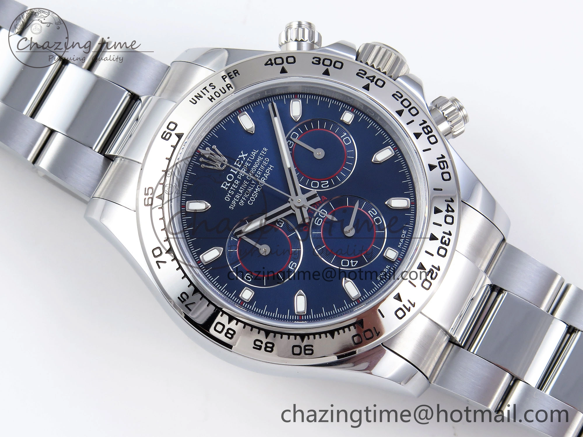 DAYTONA 116509 QF 1:1 BEST EDITION BLUE DIAL ON SS BRACELET SH4130 V3 (GAIN WEIGHT)
