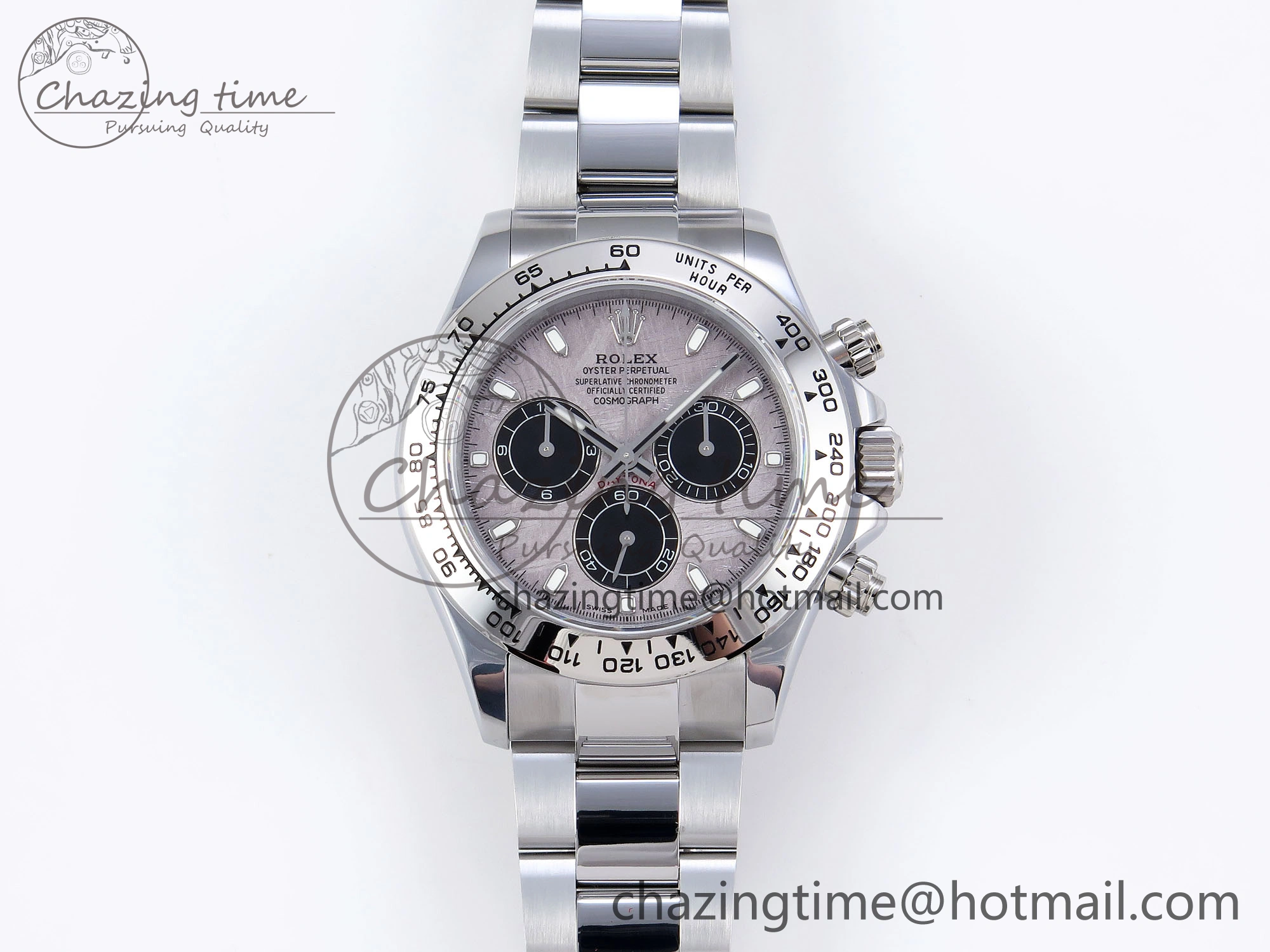 DAYTONA 116509 QF 1:1 BEST EDITION GRAY DIAL ON SS BRACELET SH4130 V3 (GAIN WEIGHT)