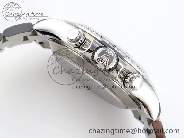 DAYTONA 116509 SS OMF BEST EDITION BLACK DIAMONDS DIAL ON SS BRACELET A7750 (SLIM MOVEMENT)