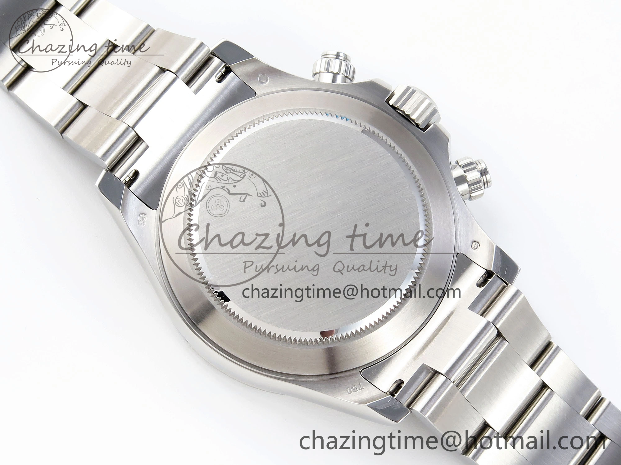 DAYTONA 116509 SS OMF BEST EDITION BLACK NUMERAL DIAL ON SS BRACELET A7750 (SLIM MOVEMENT)