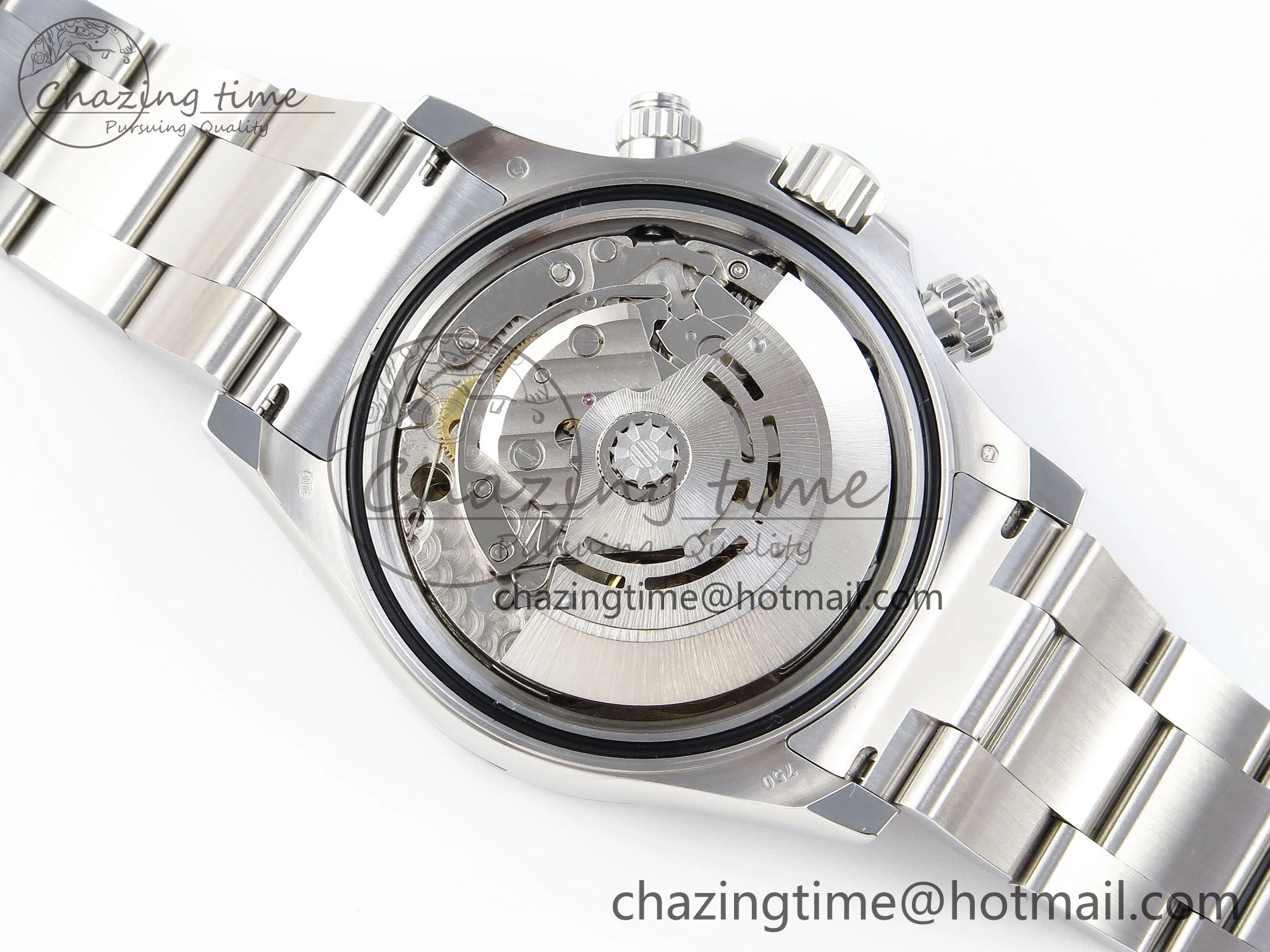DAYTONA 116509 SS OMF BEST EDITION BLACK NUMERAL DIAL ON SS BRACELET A7750 (SLIM MOVEMENT)
