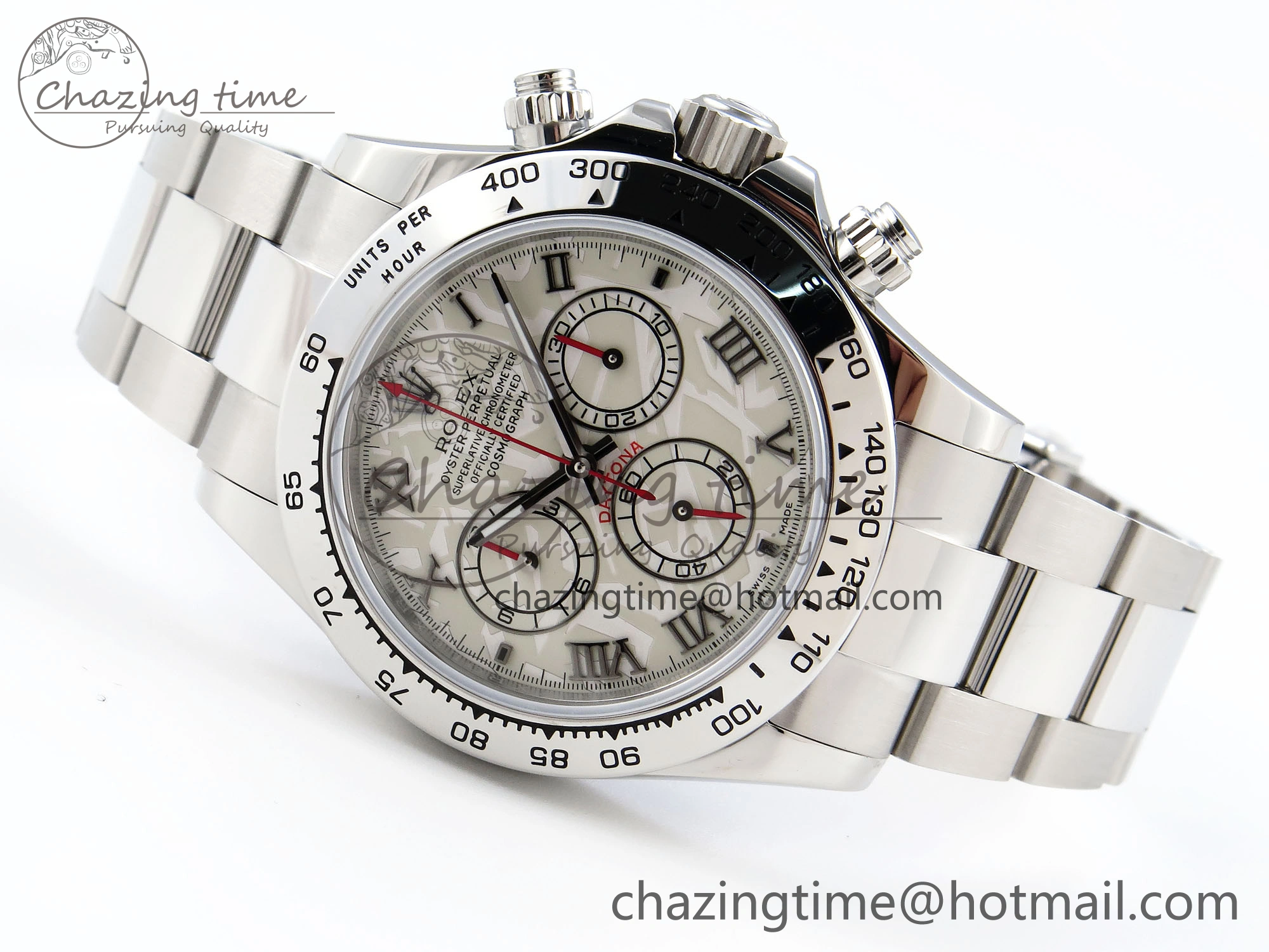 DAYTONA 116509 SS OMF BEST EDITION METEORITE DIAL ON SS BRACELET A7750 (SLIM MOVEMENT)
