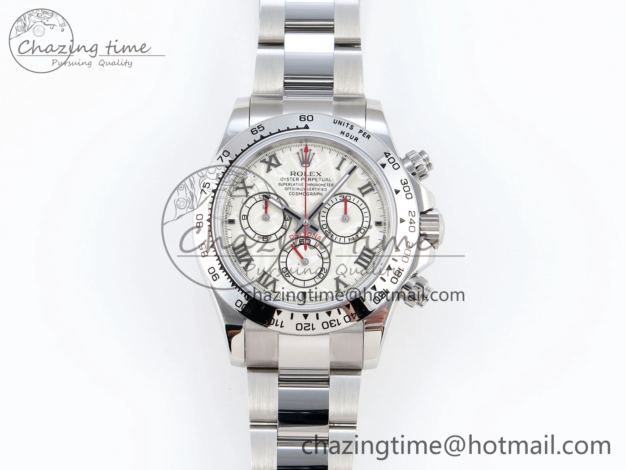 DAYTONA 116509 SS OMF BEST EDITION METEORITE DIAL ON SS BRACELET A7750 (SLIM MOVEMENT)