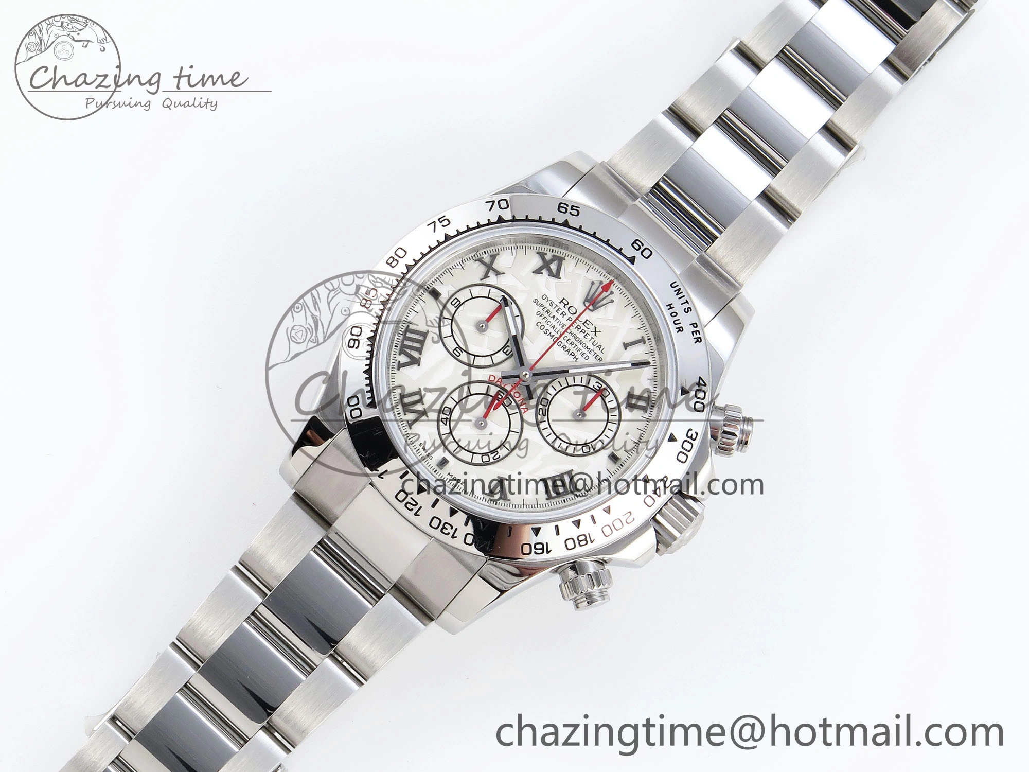 DAYTONA 116509 SS OMF BEST EDITION METEORITE DIAL ON SS BRACELET A7750 (SLIM MOVEMENT)