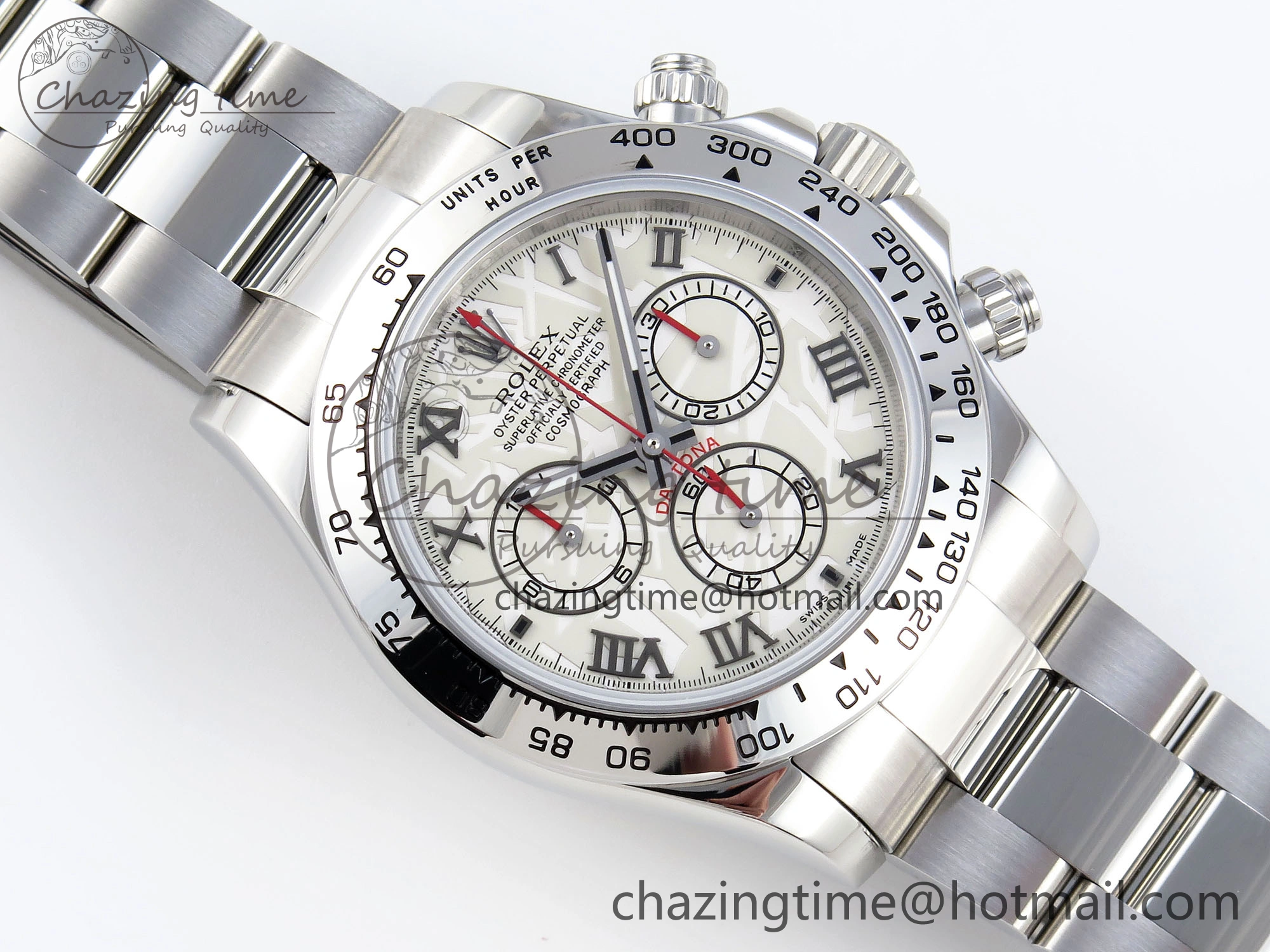 DAYTONA 116509 SS OMF BEST EDITION METEORITE DIAL ON SS BRACELET A7750 (SLIM MOVEMENT)