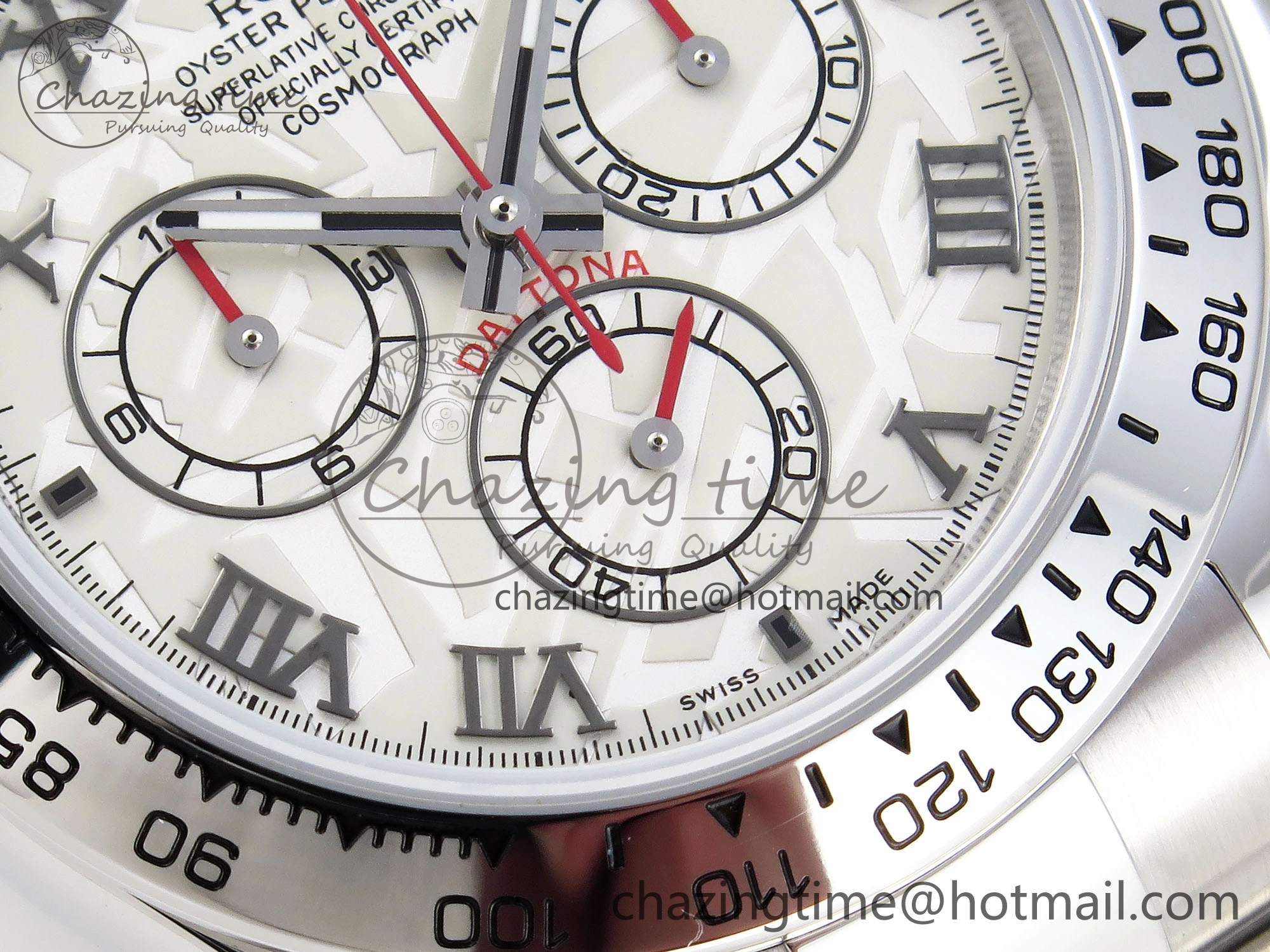 DAYTONA 116509 SS OMF BEST EDITION METEORITE DIAL ON SS BRACELET A7750 (SLIM MOVEMENT)