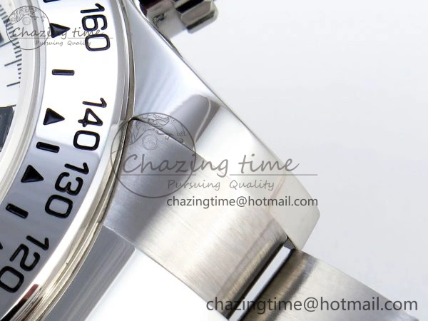 DAYTONA 116509 SS OMF BEST EDITION SILVER NUMERAL DIAL ON SS BRACELET A7750 (SLIM MOVEMENT)