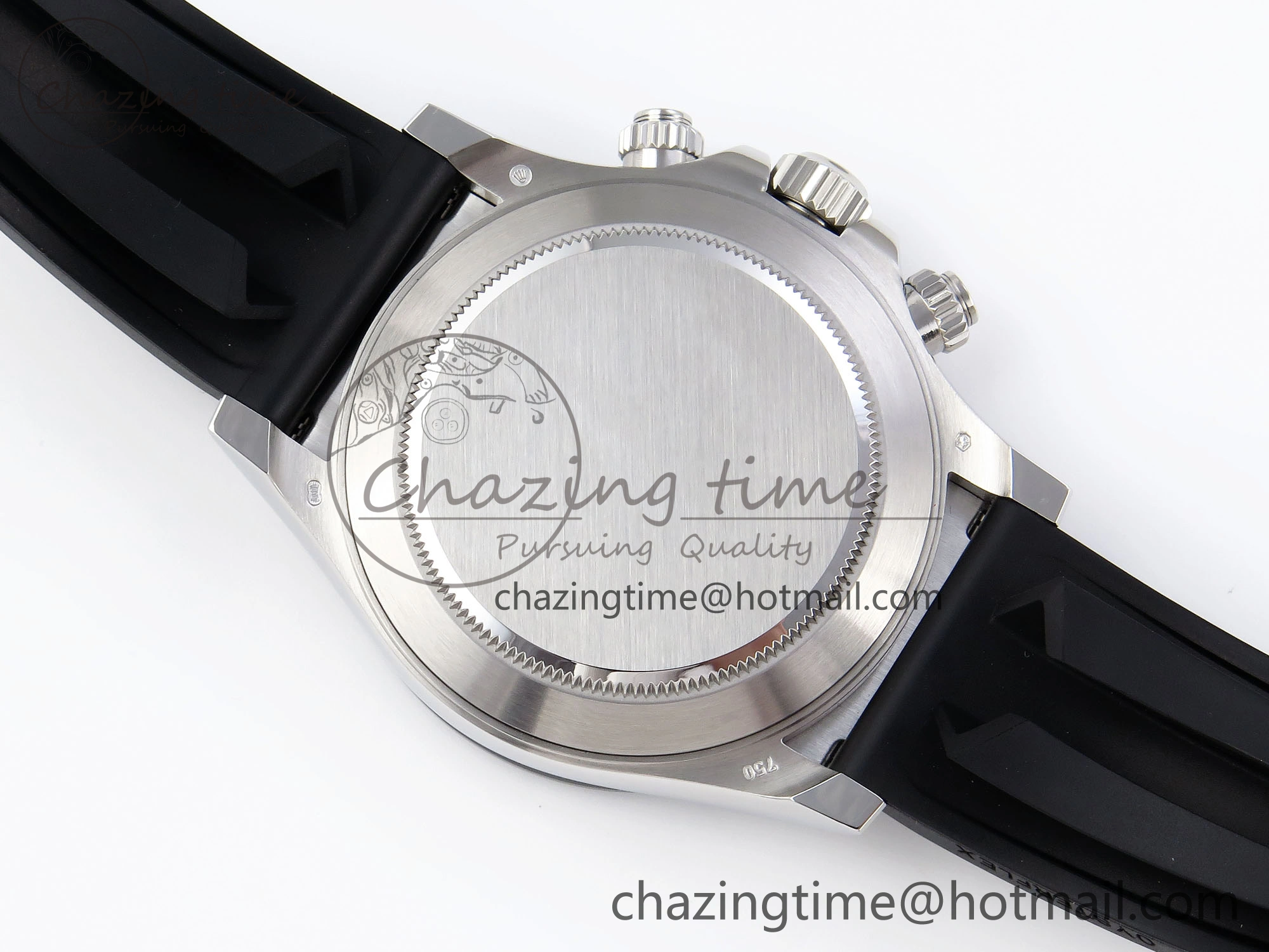DAYTONA 116519 APSF 1:1 BEST EDITION BLACK DIAMONDS DIAL ON OYSTERFLEX RUBBER STRAP SH4130