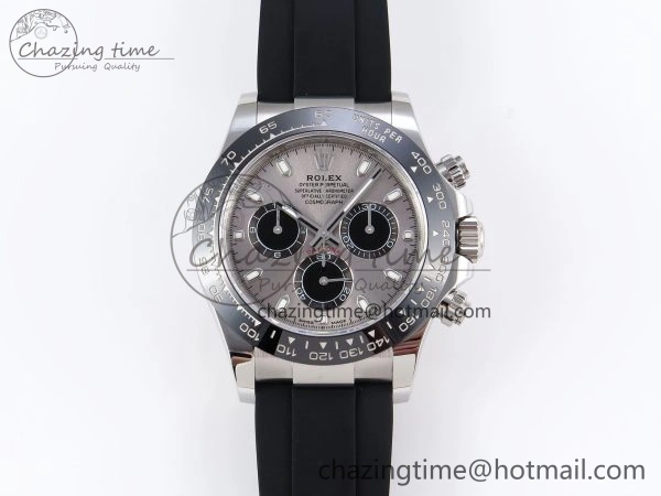 DAYTONA 116519 APSF 1:1 BEST EDITION GRAY DIAL ON OYSTERFLEX RUBBER STRAP SH4130