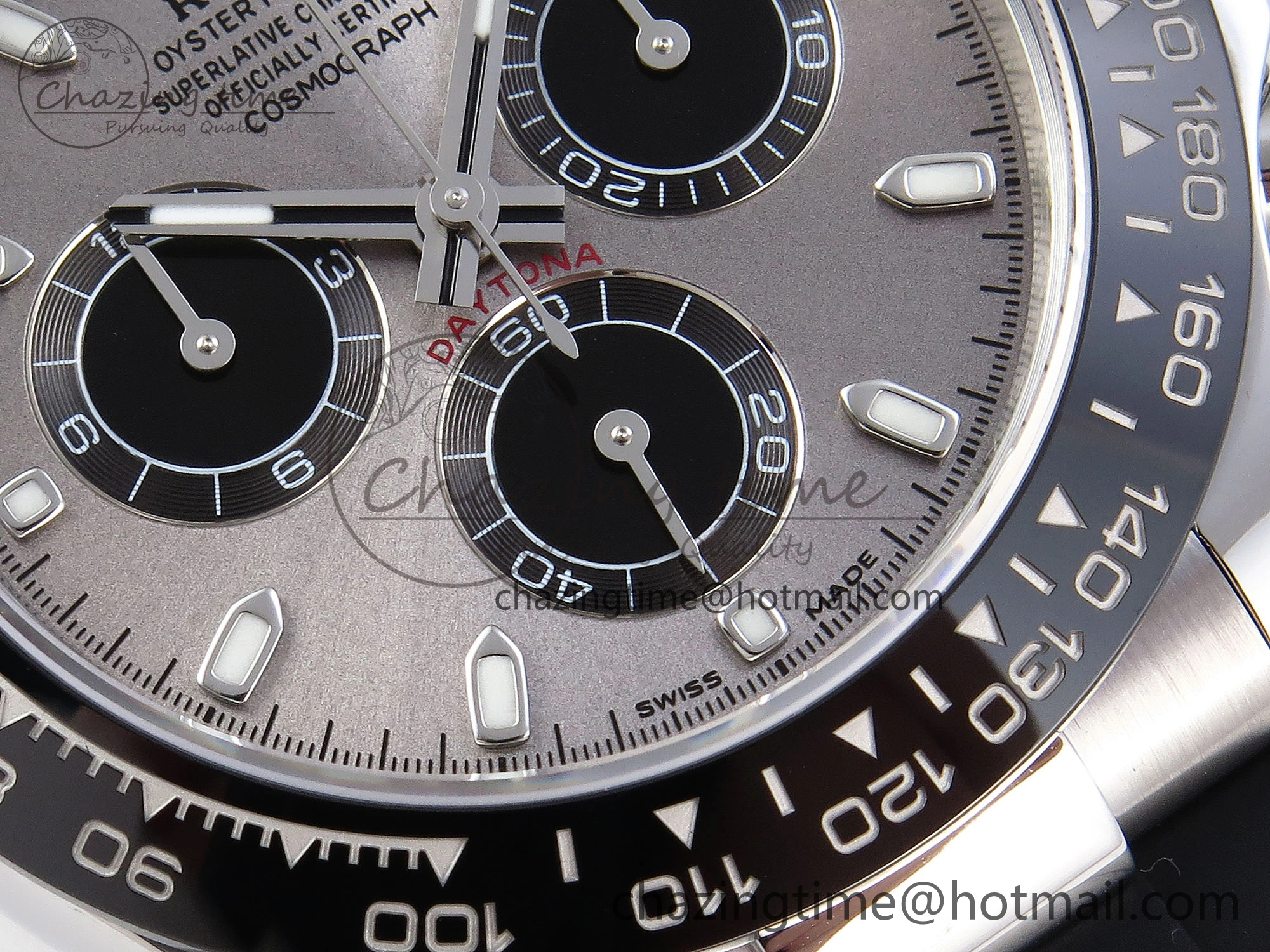 DAYTONA 116519 APSF 1:1 BEST EDITION GRAY DIAL ON OYSTERFLEX RUBBER STRAP SH4130