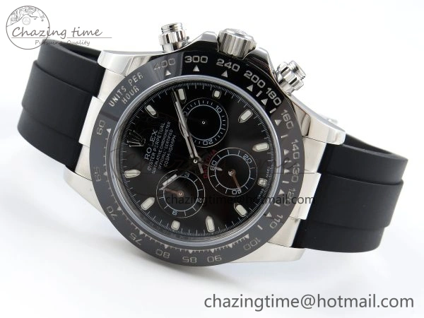 DAYTONA 116519 SS OMF BEST EDITION BLACK DIAL ON OYSTERFLEX STRAP A7750 (SLIM MOVEMENT)