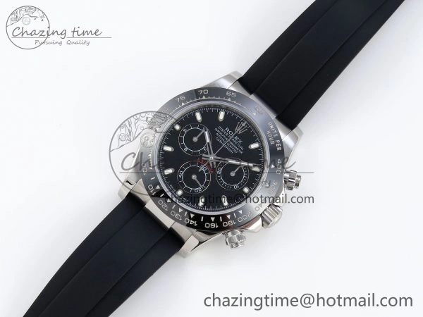DAYTONA 116519 SS OMF BEST EDITION BLACK DIAL ON OYSTERFLEX STRAP A7750 (SLIM MOVEMENT)