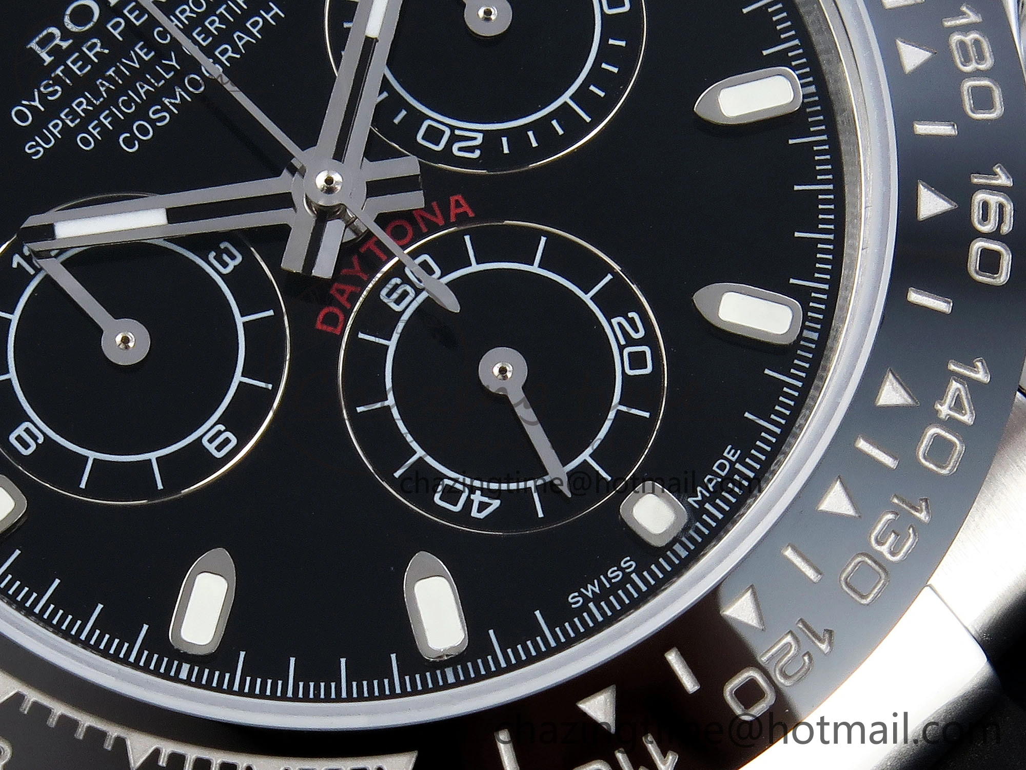 DAYTONA 116519 SS OMF BEST EDITION BLACK DIAL ON OYSTERFLEX STRAP A7750 (SLIM MOVEMENT)