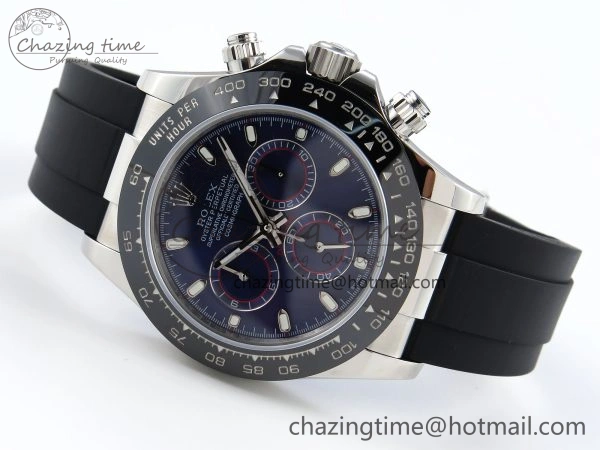 DAYTONA 116519 SS OMF BEST EDITION BLUE DIAL ON OYSTERFLEX STRAP A7750 (SLIM MOVEMENT)