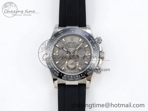 DAYTONA 116519 SS OMF BEST EDITION GRAY DIAL ON OYSTERFLEX STRAP A7750 (SLIM MOVEMENT)