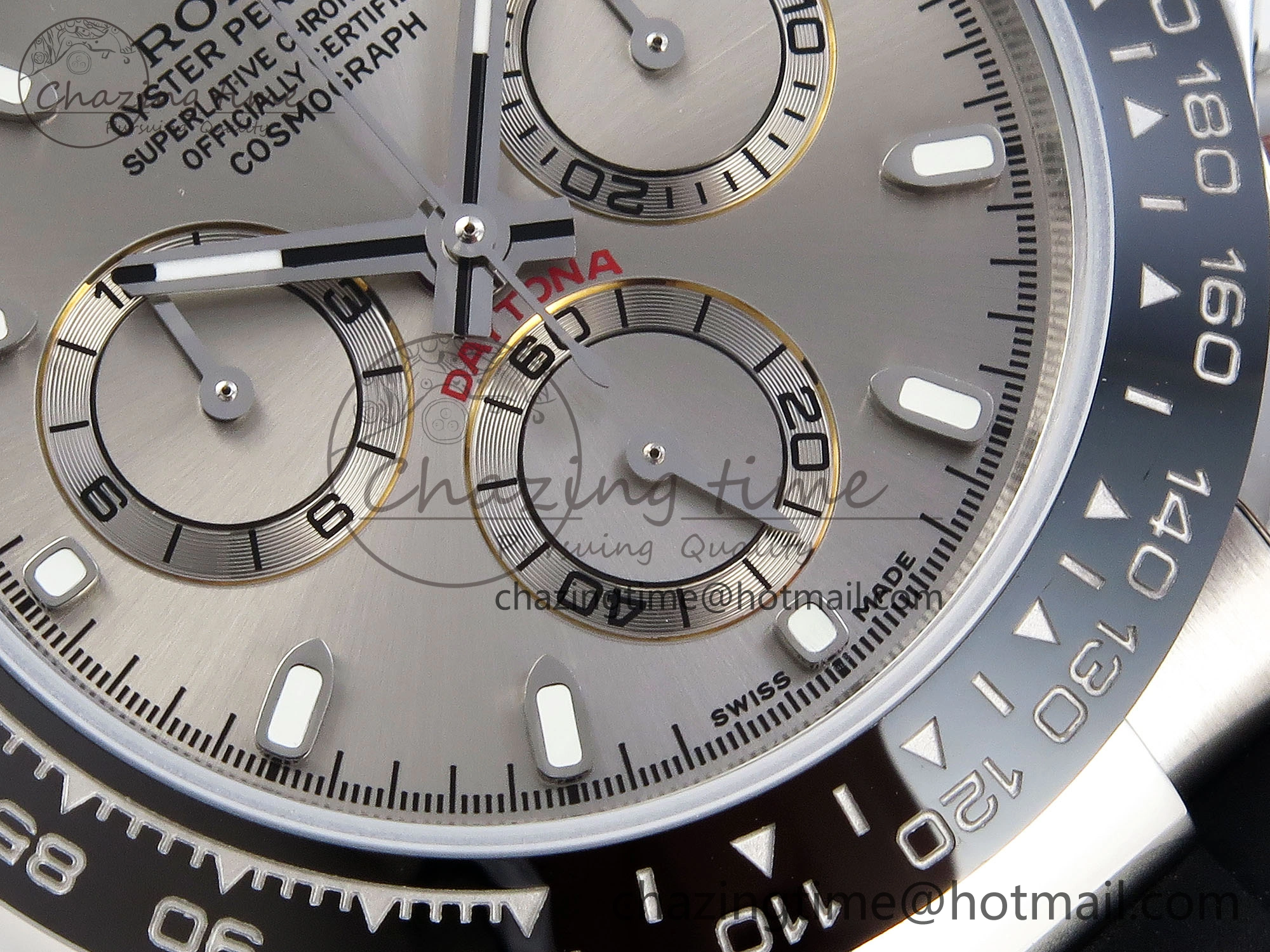 DAYTONA 116519 SS OMF BEST EDITION GRAY DIAL ON OYSTERFLEX STRAP A7750 (SLIM MOVEMENT)