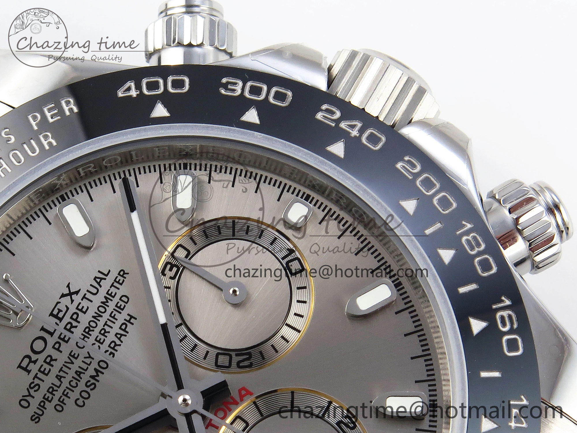 DAYTONA 116519 SS OMF BEST EDITION GRAY DIAL ON OYSTERFLEX STRAP A7750 (SLIM MOVEMENT)