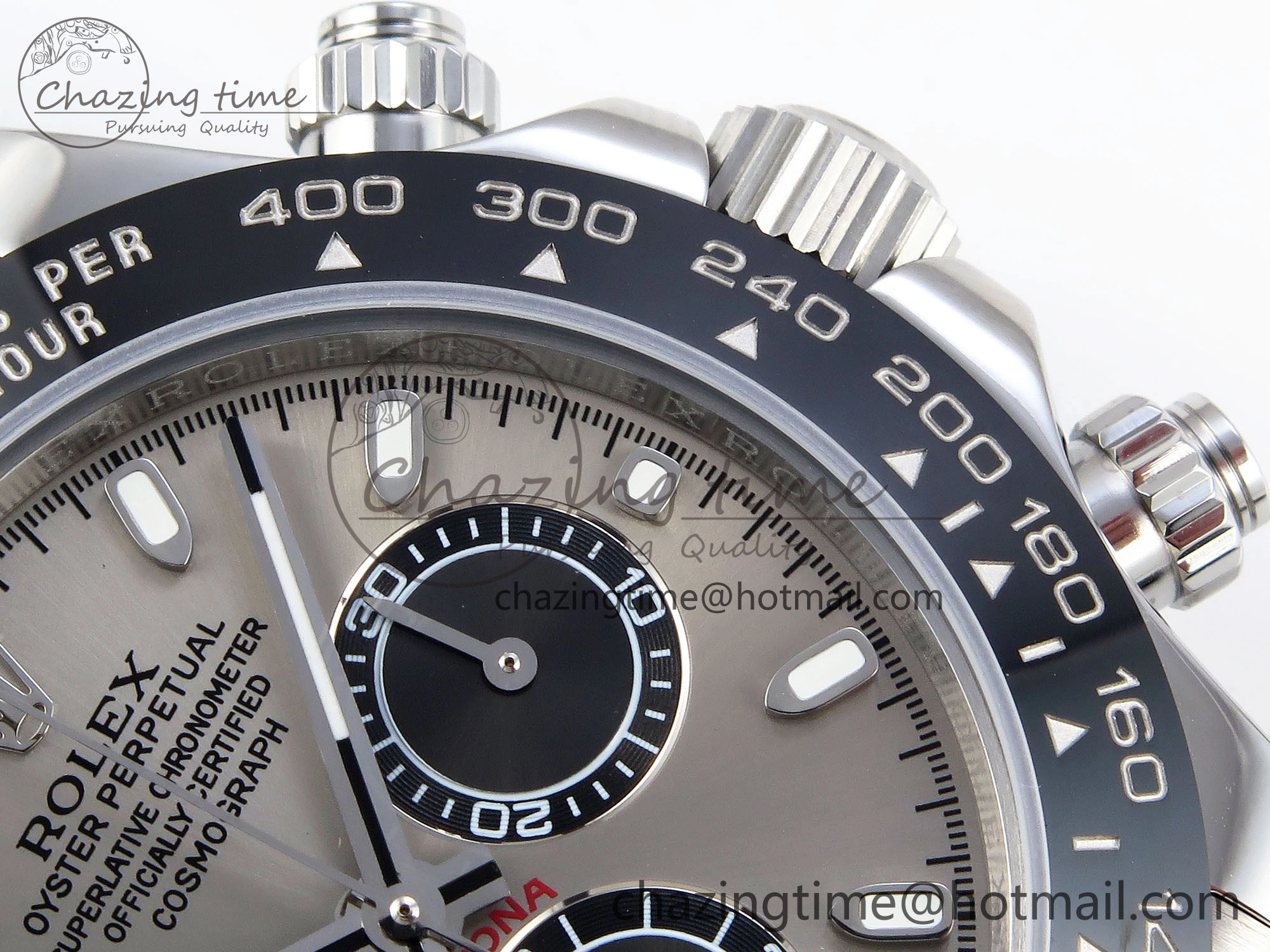 DAYTONA 116519 SS OMF BEST EDITION GRAY BLACK DIAL ON OYSTERFLEX STRAP A7750 (SLIM MOVEMENT)