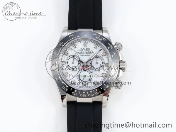 DAYTONA 116519 SS OMF BEST EDITION MOP DIAMONDS DIAL ON OYSTERFLEX STRAP A7750 (SLIM MOVEMENT)