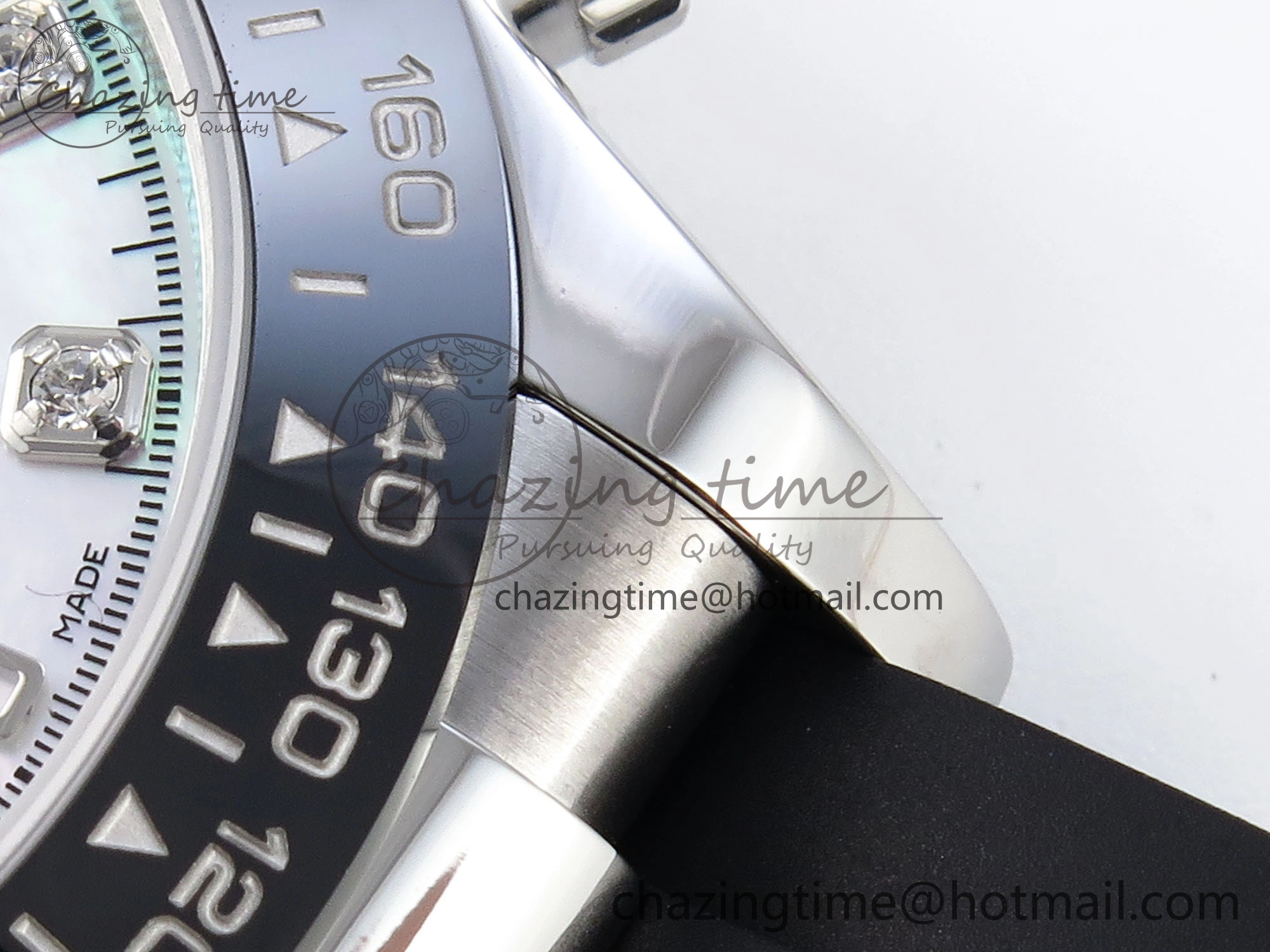 DAYTONA 116519 SS OMF BEST EDITION MOP DIAMONDS DIAL ON OYSTERFLEX STRAP A7750 (SLIM MOVEMENT)