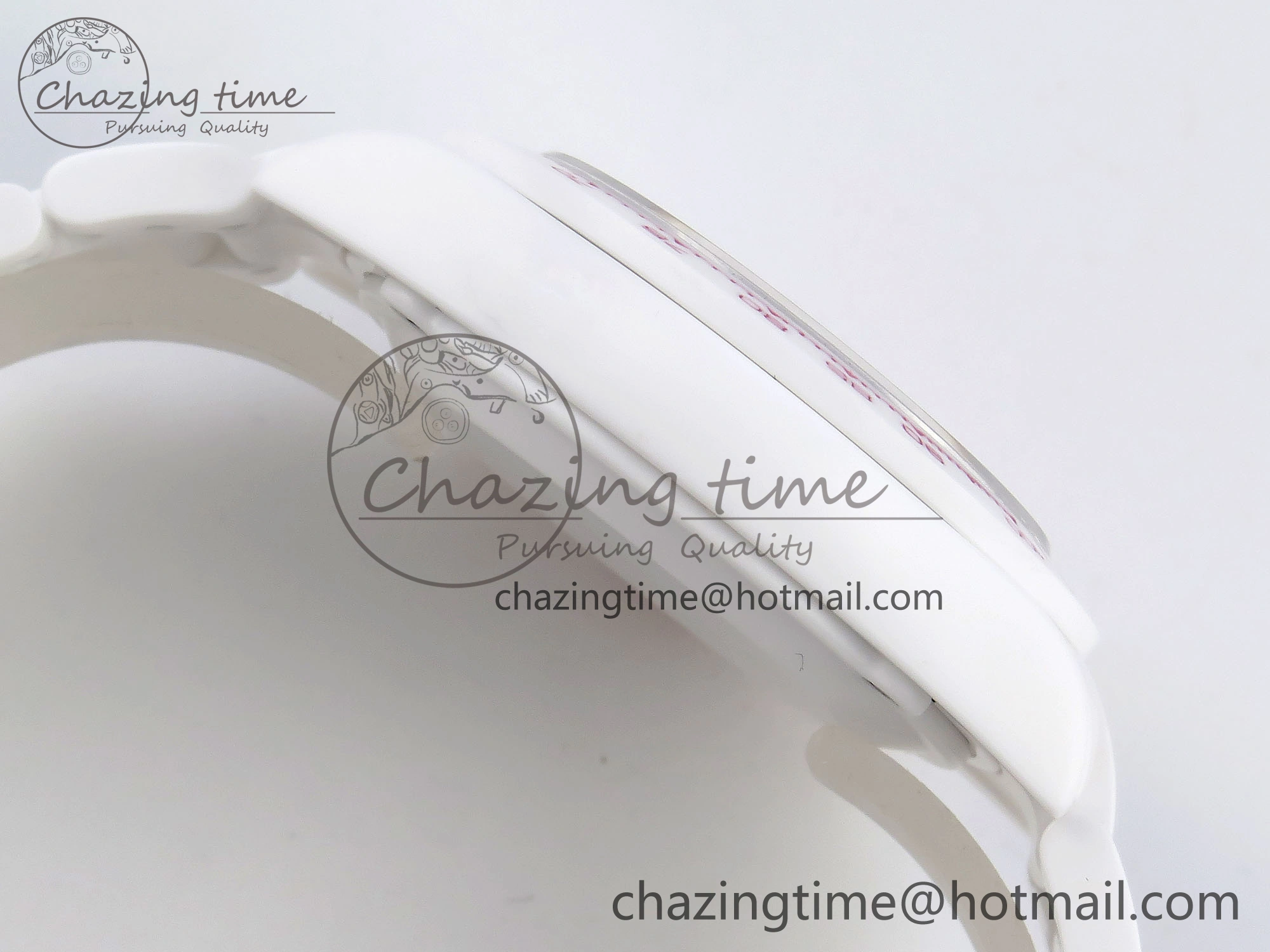DAYTONA AET WHITE CERAMIC CASE AND BRACELET PINK DIAL NOOB BEST EDITION SA4130