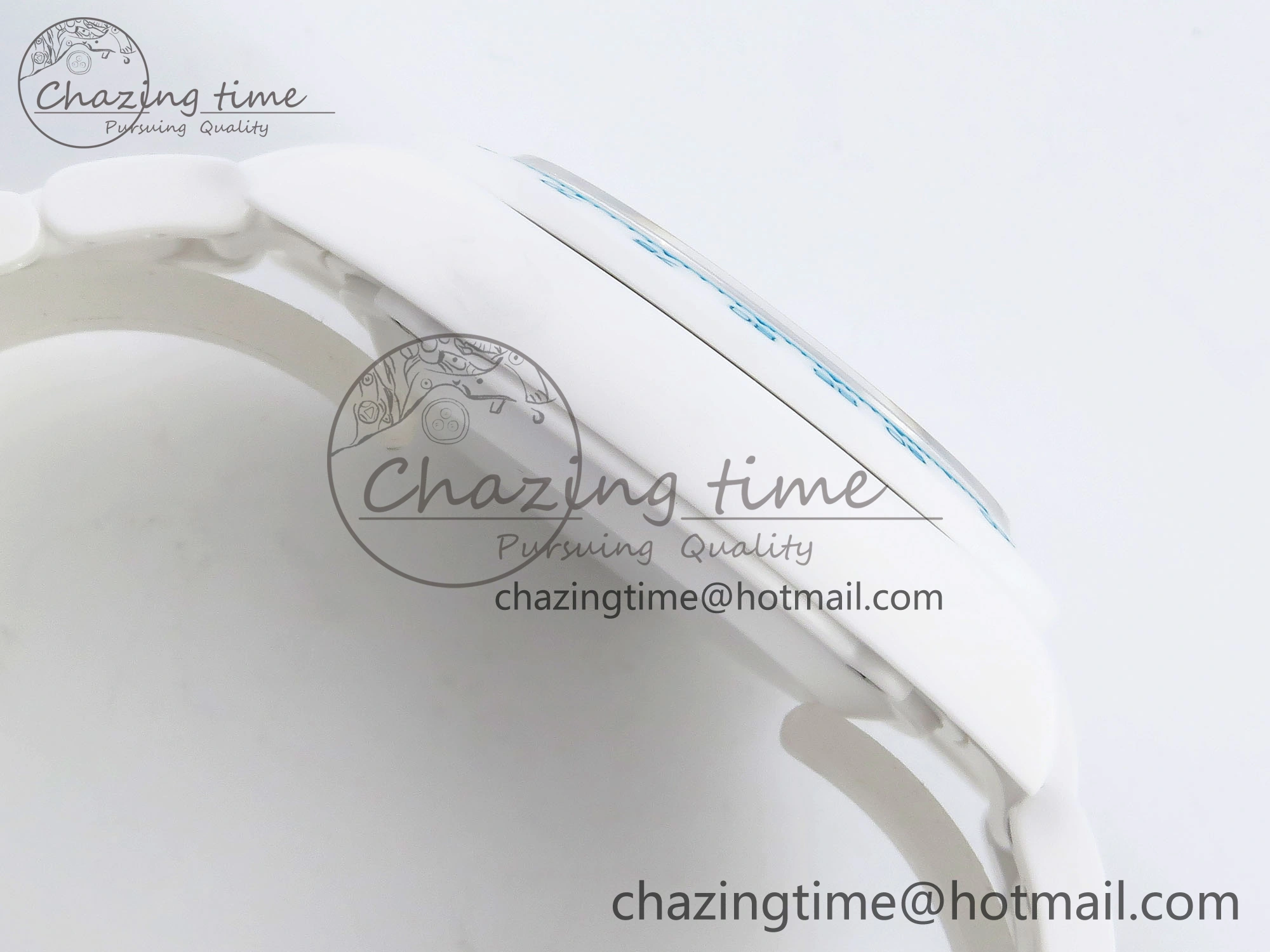 DAYTONA AET WHITE CERAMIC CASE AND BRACELET TIFFANY BLUE DIAL NOOB BEST EDITION SA4130