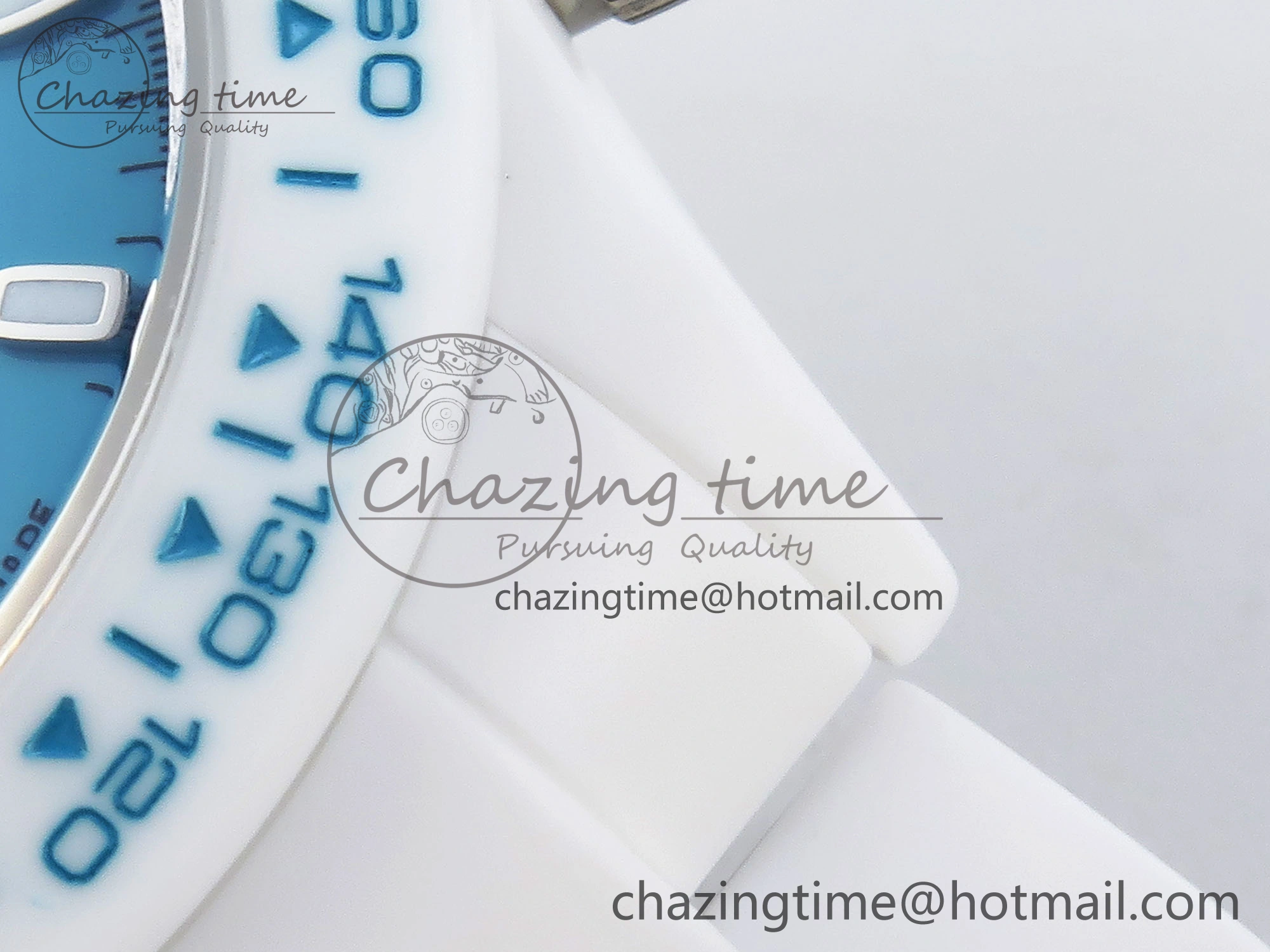 DAYTONA AET WHITE CERAMIC CASE AND BRACELET TIFFANY BLUE DIAL NOOB BEST EDITION SA4130