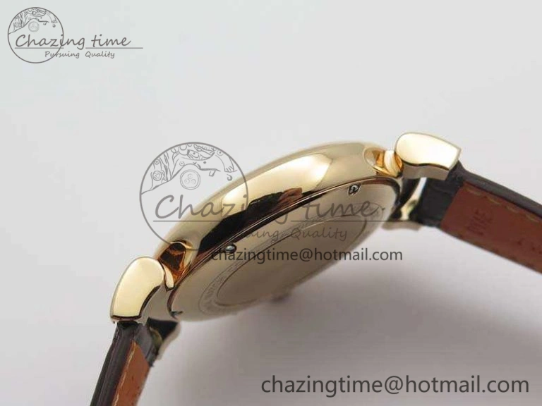 Da Vinci IW356601 RG MKF 1:1 Best Edition White Dial On Brown Leather Strap A2892