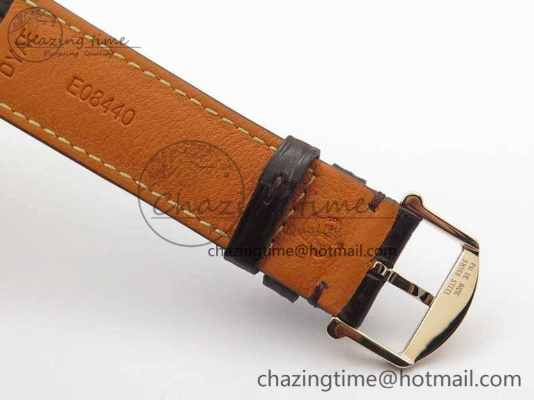 Da Vinci IW356601 RG MKF 1:1 Best Edition White Dial On Brown Leather Strap A2892