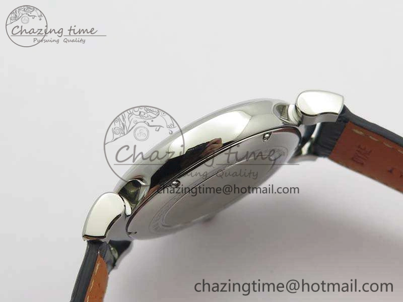 Da Vinci IW356601 SS MKF 1:1 Best Edition Blue Dial On Black Leather Strap A2892