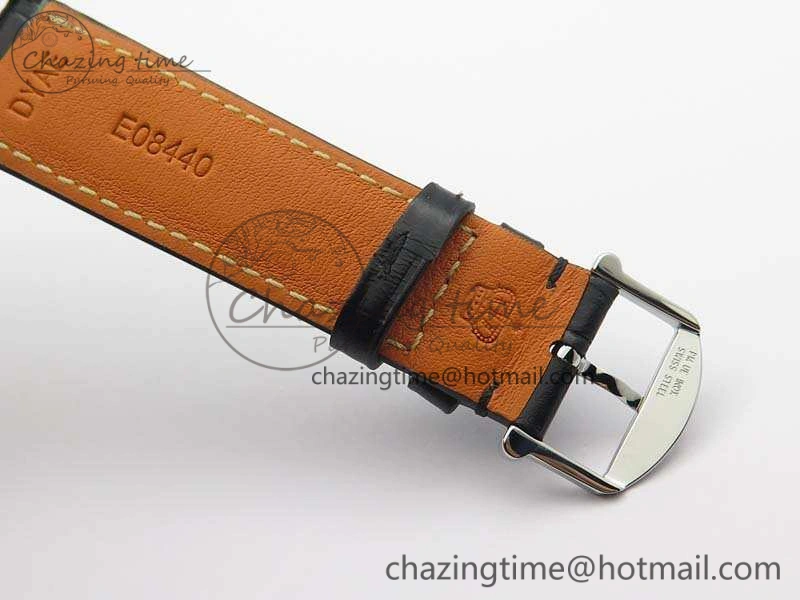 Da Vinci IW356601 SS MKF 1:1 Best Edition White Dial On Black Leather Strap A2892