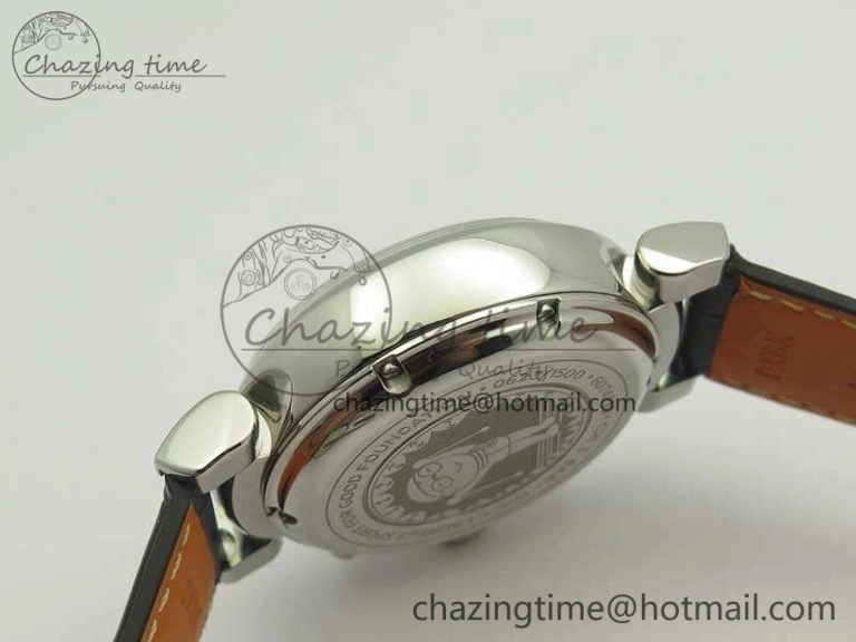 Da Vinci IW393402 SS ZF 1:1 Best Edition Blue Dial On Black Leather Strap A7750