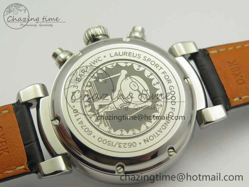 Da Vinci IW393402 SS ZF 1:1 Best Edition Blue Dial On Black Leather Strap A7750