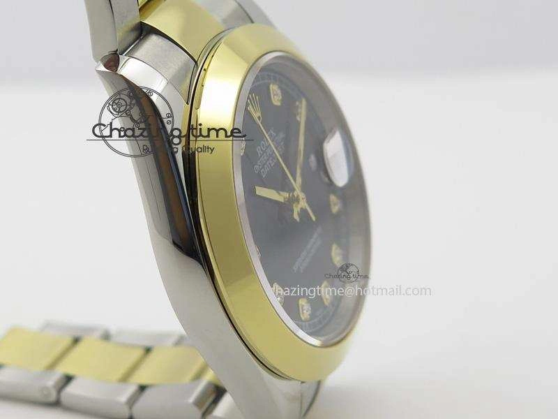 DateJust 116203 BP-Maker Best Edition SS YG Black Dial Diamond On Oyster Bracelet 36MM A2824