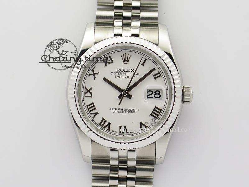 DateJust 116234 BP Best Edition SS Sliver Dial Roman Markers On SS Bracelet A2824 V2