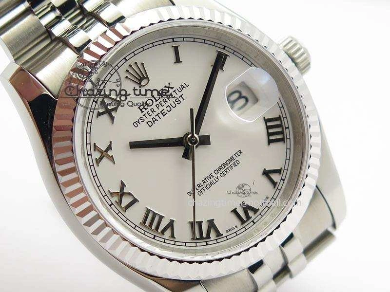 DateJust 116234 BP Best Edition SS Sliver Dial Roman Markers On SS Bracelet A2824 V2