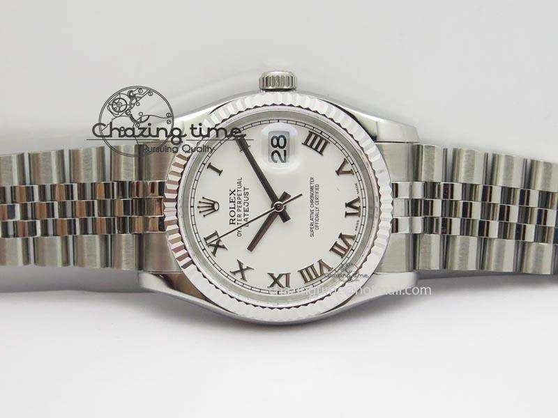 DateJust 116234 BP Best Edition SS Sliver Dial Roman Markers On SS Bracelet A2824 V2