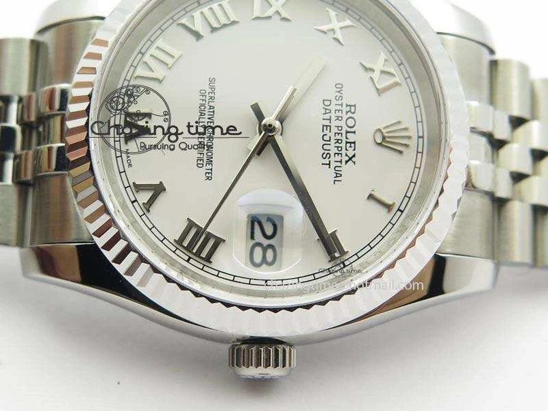 DateJust 116234 BP Best Edition SS Sliver Dial Roman Markers On SS Bracelet A2824 V2