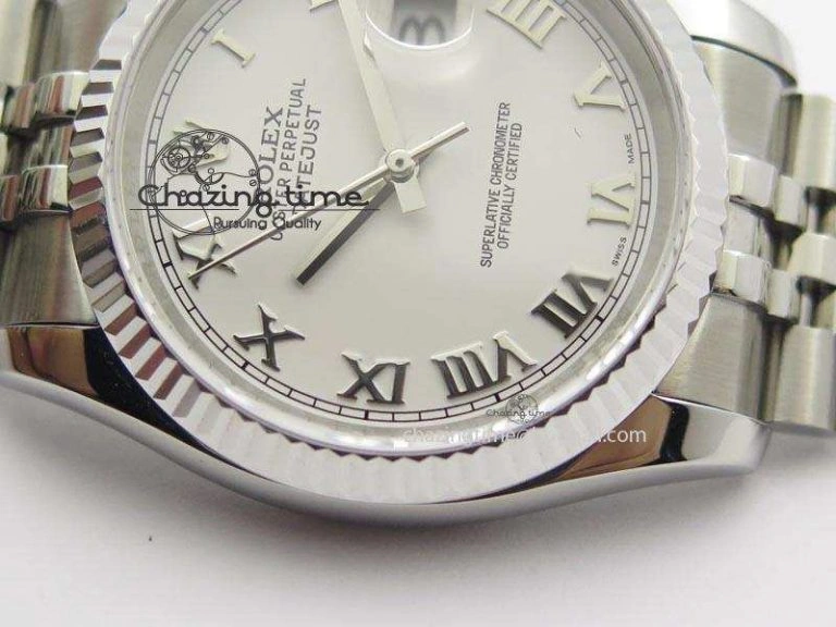 DateJust 116234 BP Best Edition SS Sliver Dial Roman Markers On SS Bracelet A2824 V2