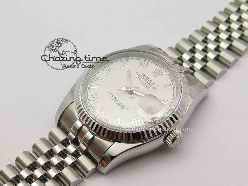 DateJust 116234 BP Best Edition SS Sliver Dial Roman Markers On SS Bracelet A2824 V2