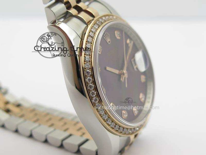 DateJust 116234 BP Best Edition SS RG Gray MOP Dial On SS Bracelet A2824 V2
